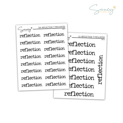 Reflection - Typewriter