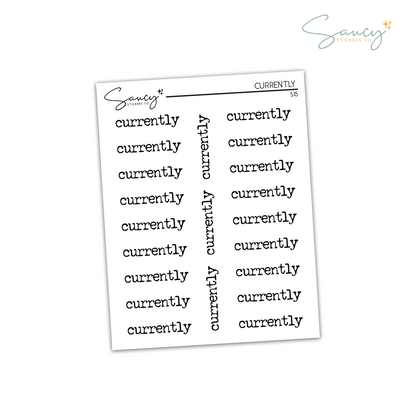 Currently - Typewriter