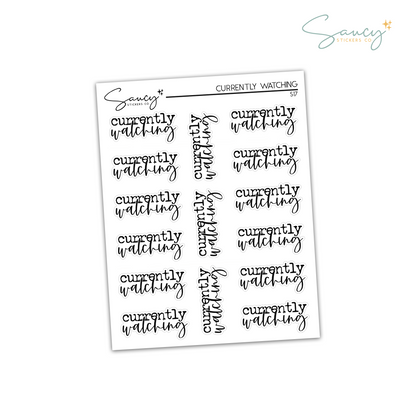 Currently Watching - Script