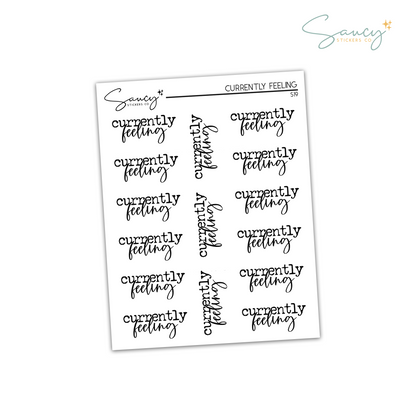 Currently Feeling - Script