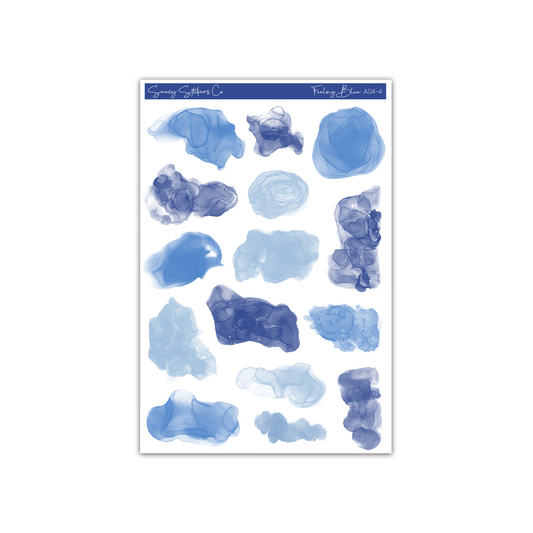 Feeling Blue • Watercolor Splashes