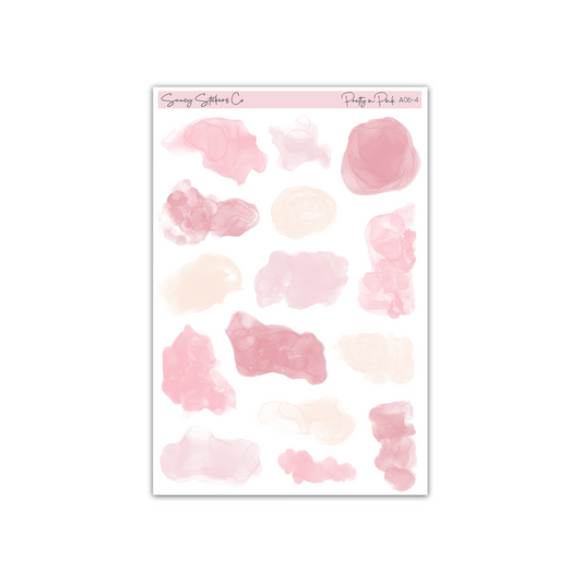 Pretty in Pink • Watercolor Splashes