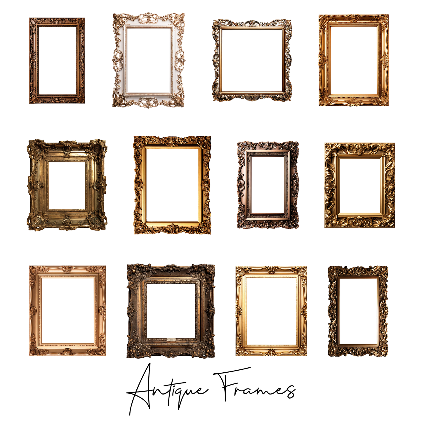 Antique Frames • Sticker Die Cuts
