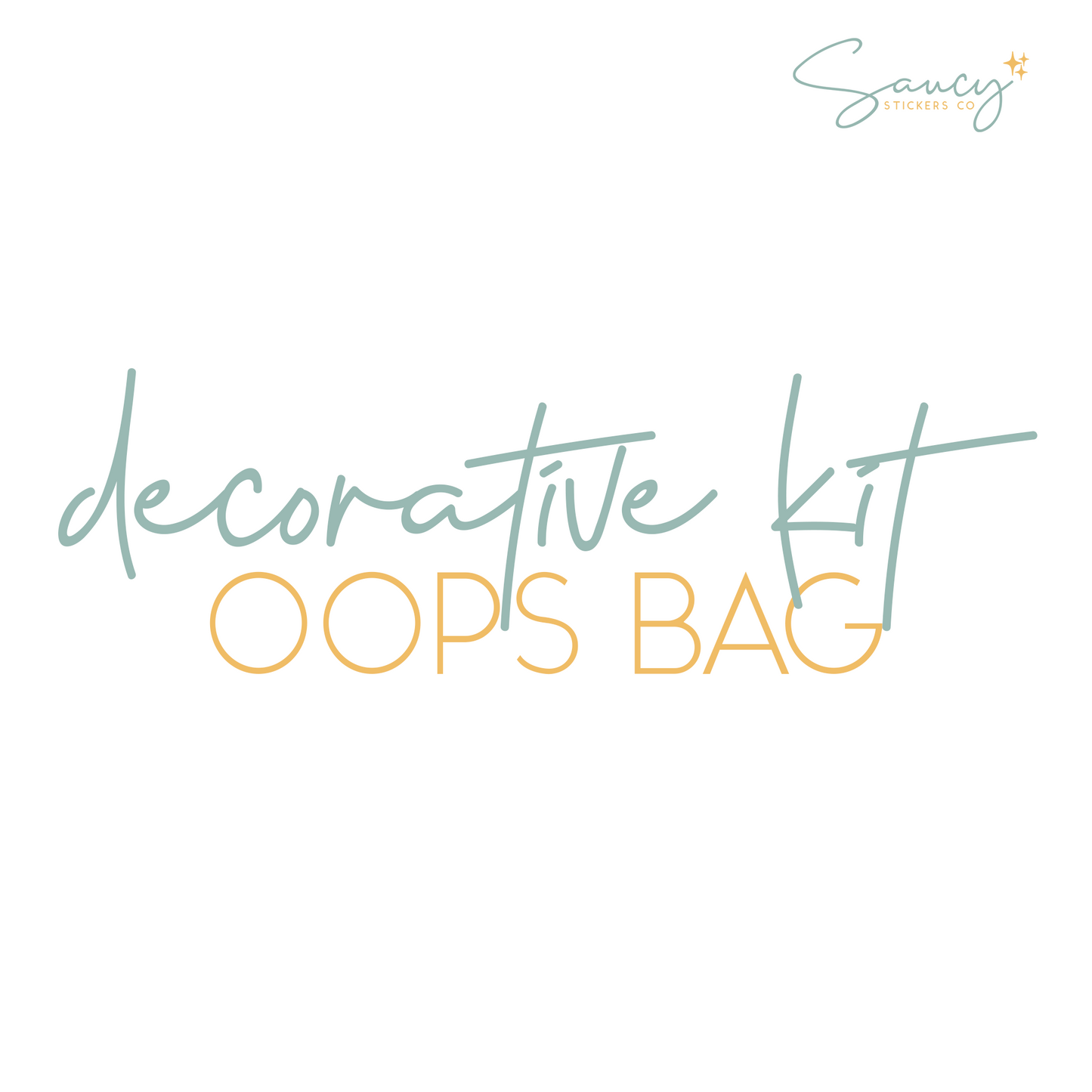 Decorative Kit Oops Bag
