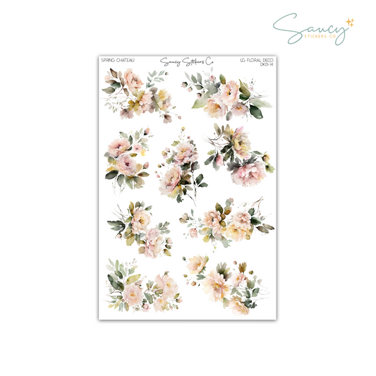 Spring Chateau • Large Floral Deco