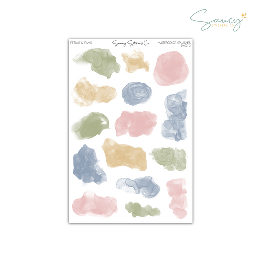 Petals & Paws • Watercolor Splashes
