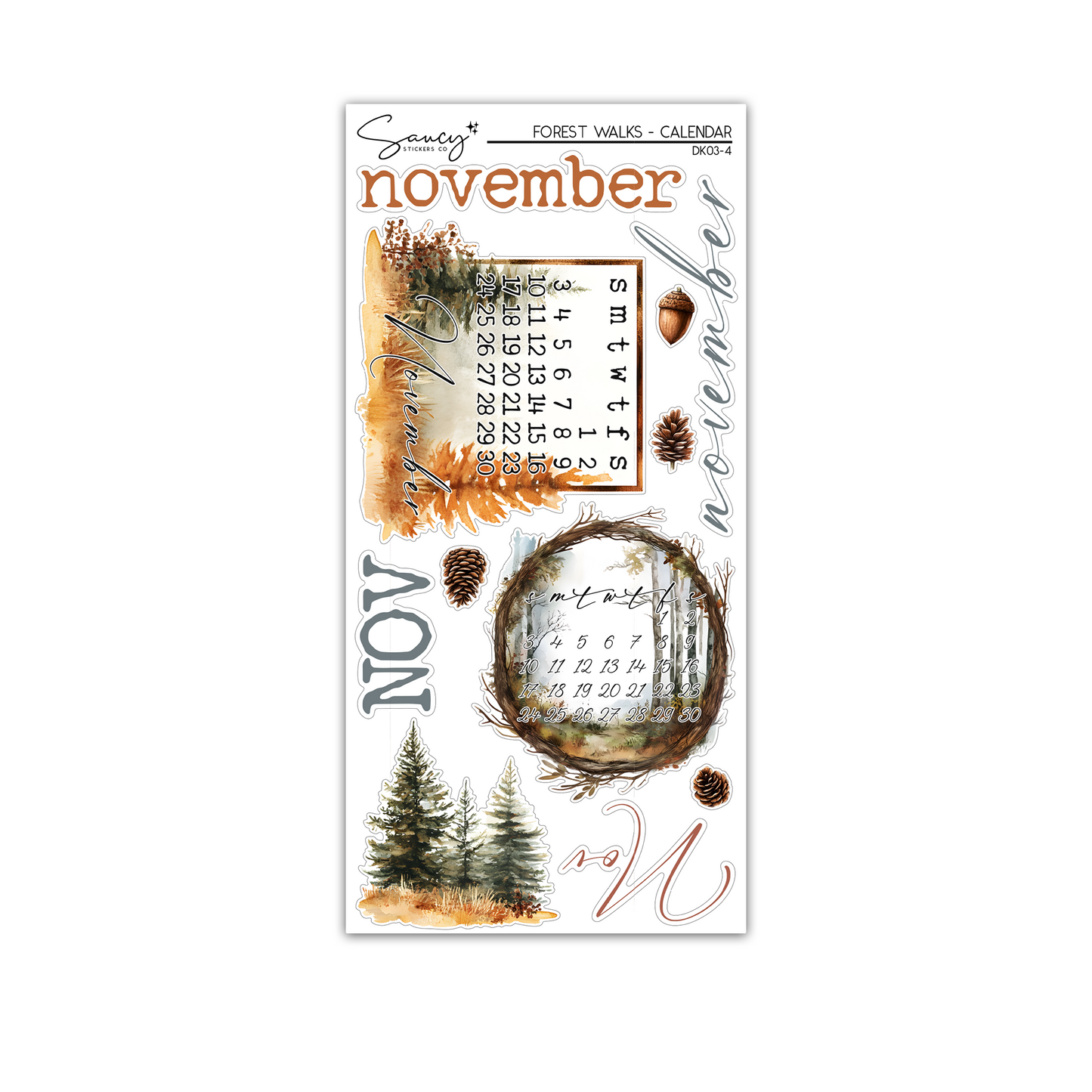 Forest Walks / November Decorative Kit