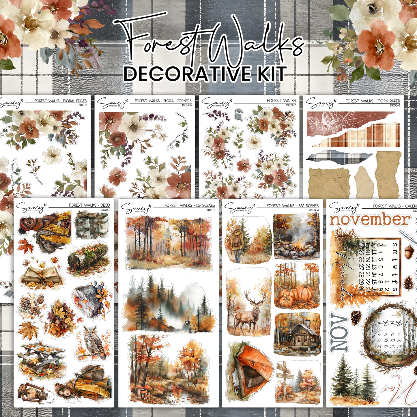 Forest Walks / November Decorative Kit