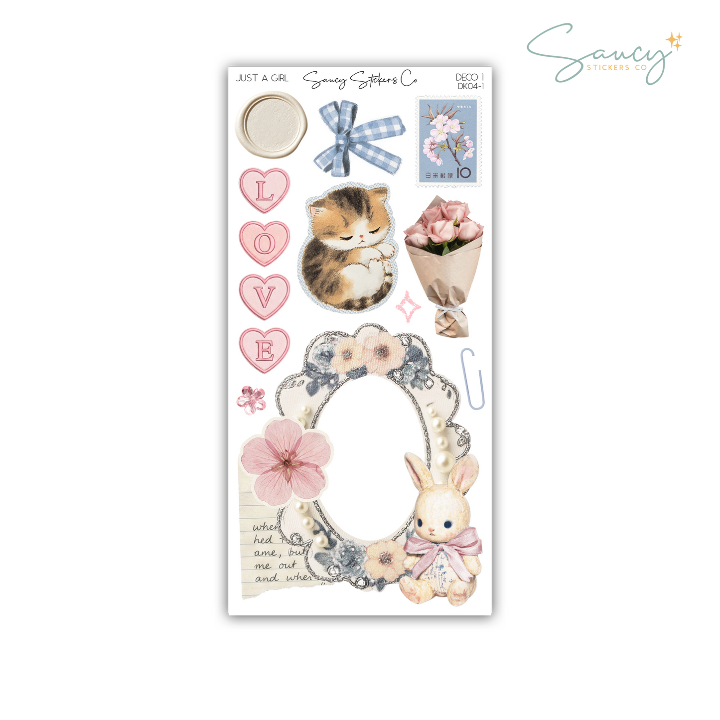Just A Girl • Decorative Kit