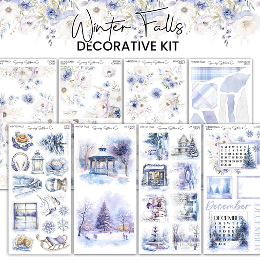 Winter Falls / December Decorative Kit