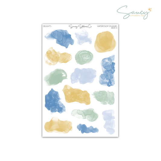 Delights • Watercolor Splashes