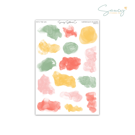 Into the Sun • Watercolor Splashes