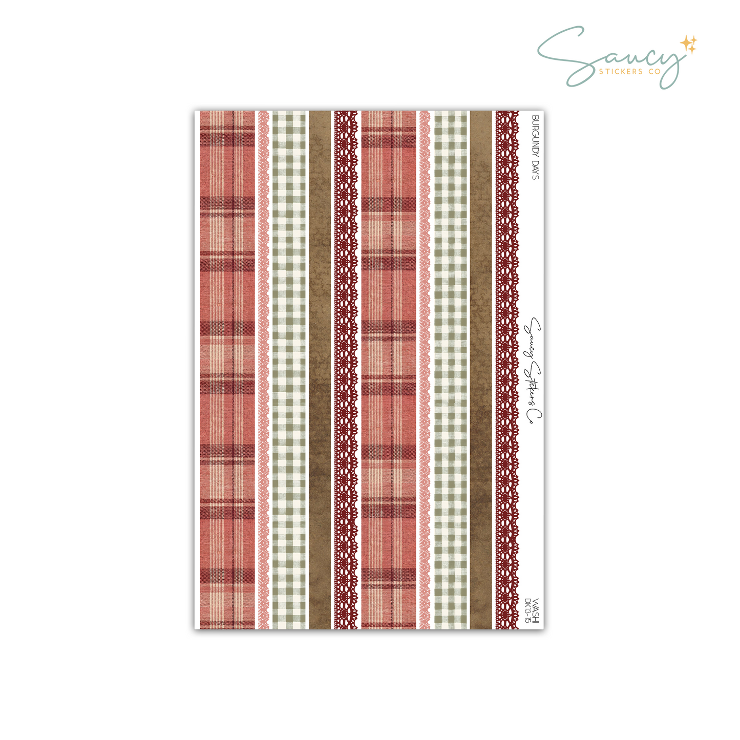 Burgundy Days • Washi
