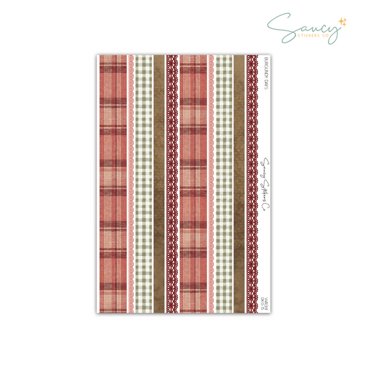 Burgundy Days • Washi