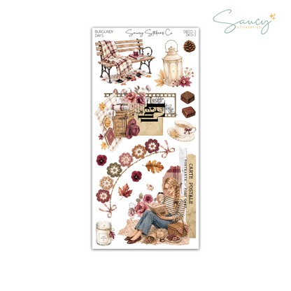Burgundy Days • Decorative Kit
