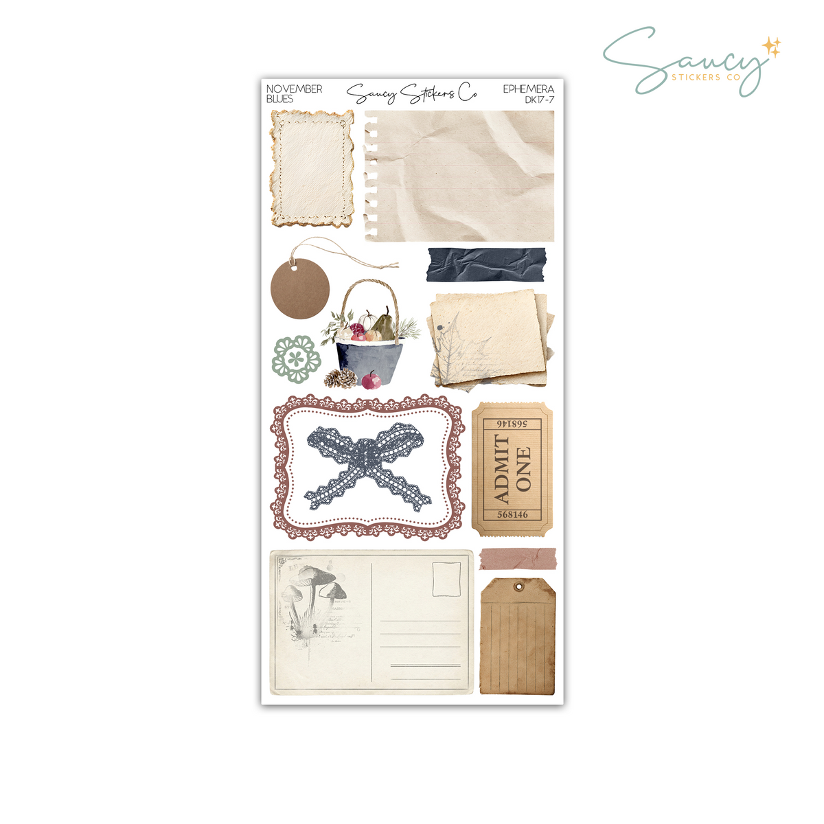November Blues • Decorative Kit
