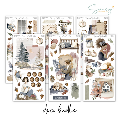 November Blues • Decorative Kit