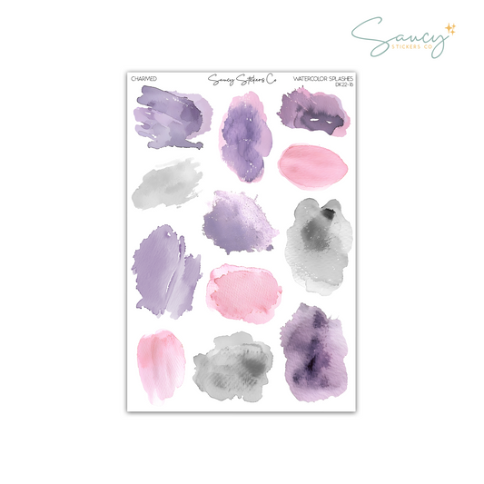 Charmed • Watercolor Splashes