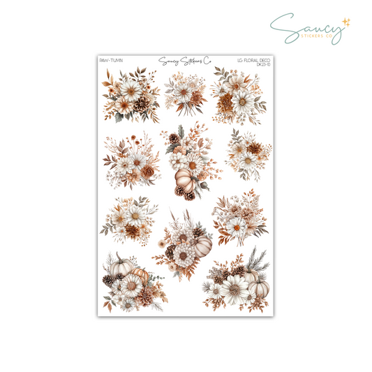 Paw-tumn • Large Floral Deco