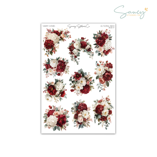 Warm Wishes • Large Floral Deco