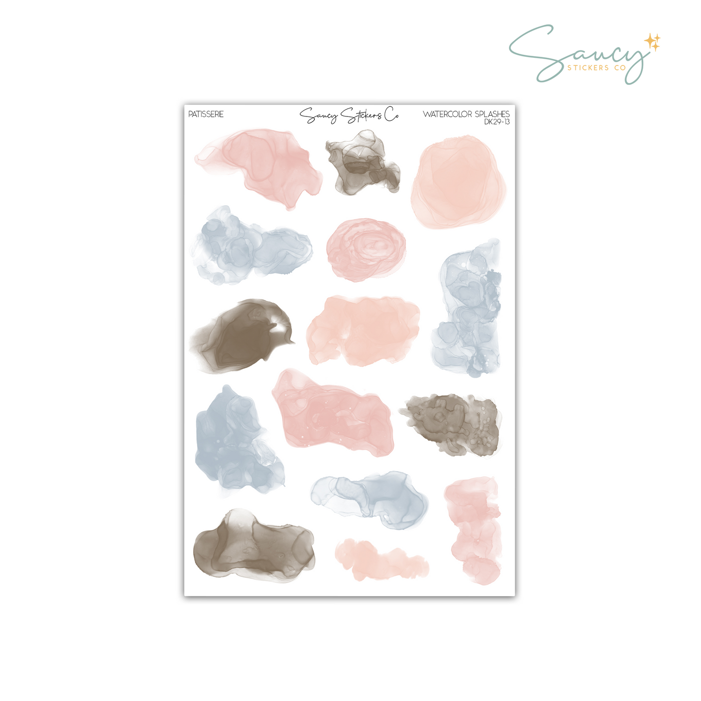 Patisserie • Watercolor Splashes