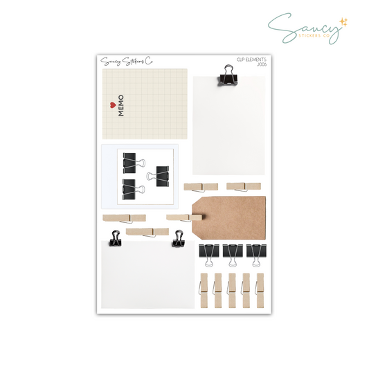 Clip Elements • Journaling Stickers