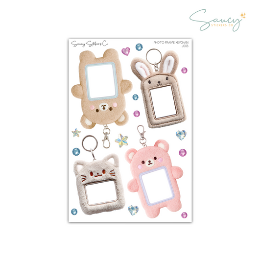 Plush Photo Frame Keychains • Journaling Stickers