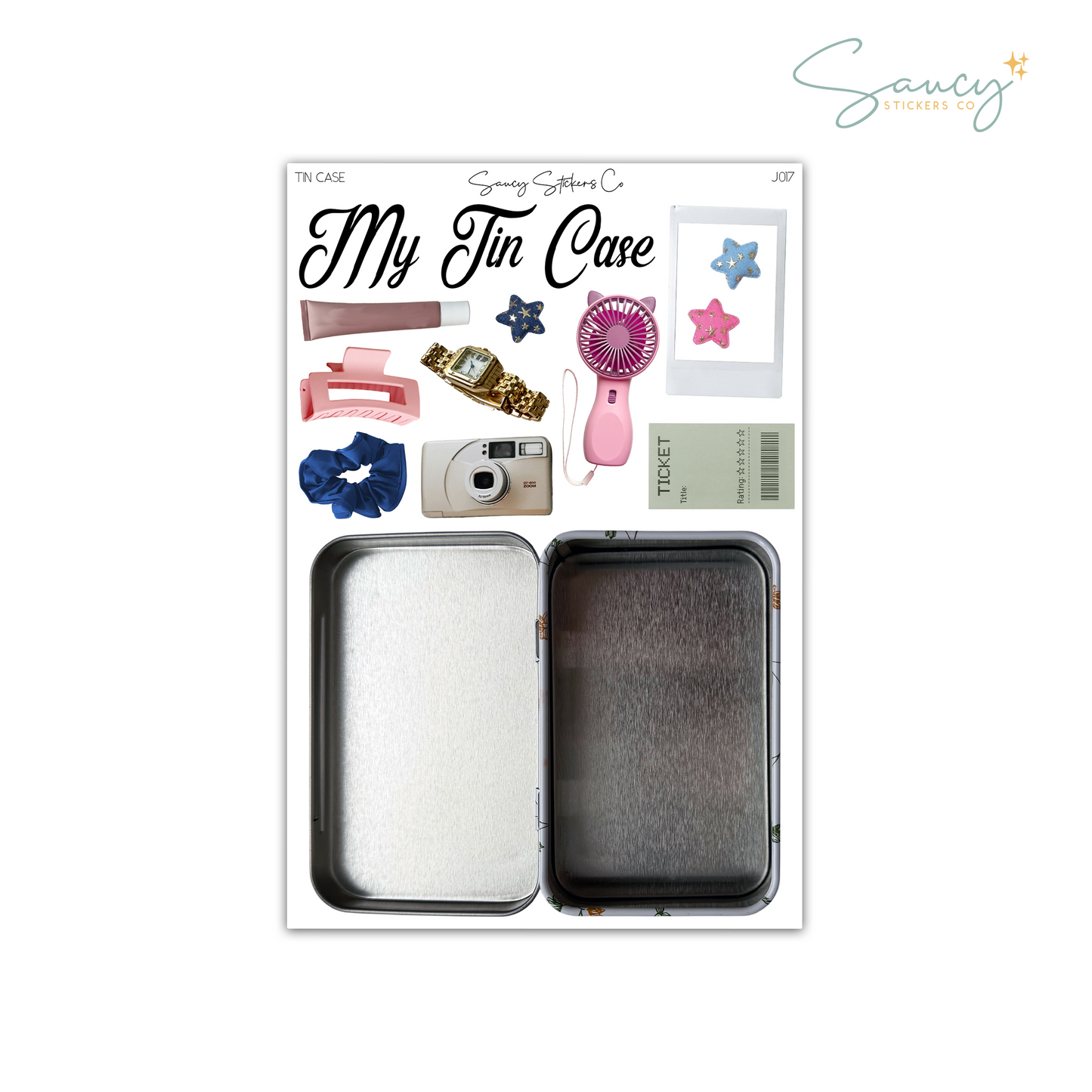 Tin Case • Journaling Stickers