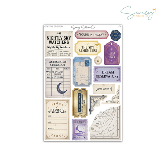 Celestial Ephemera • Journaling Stickers
