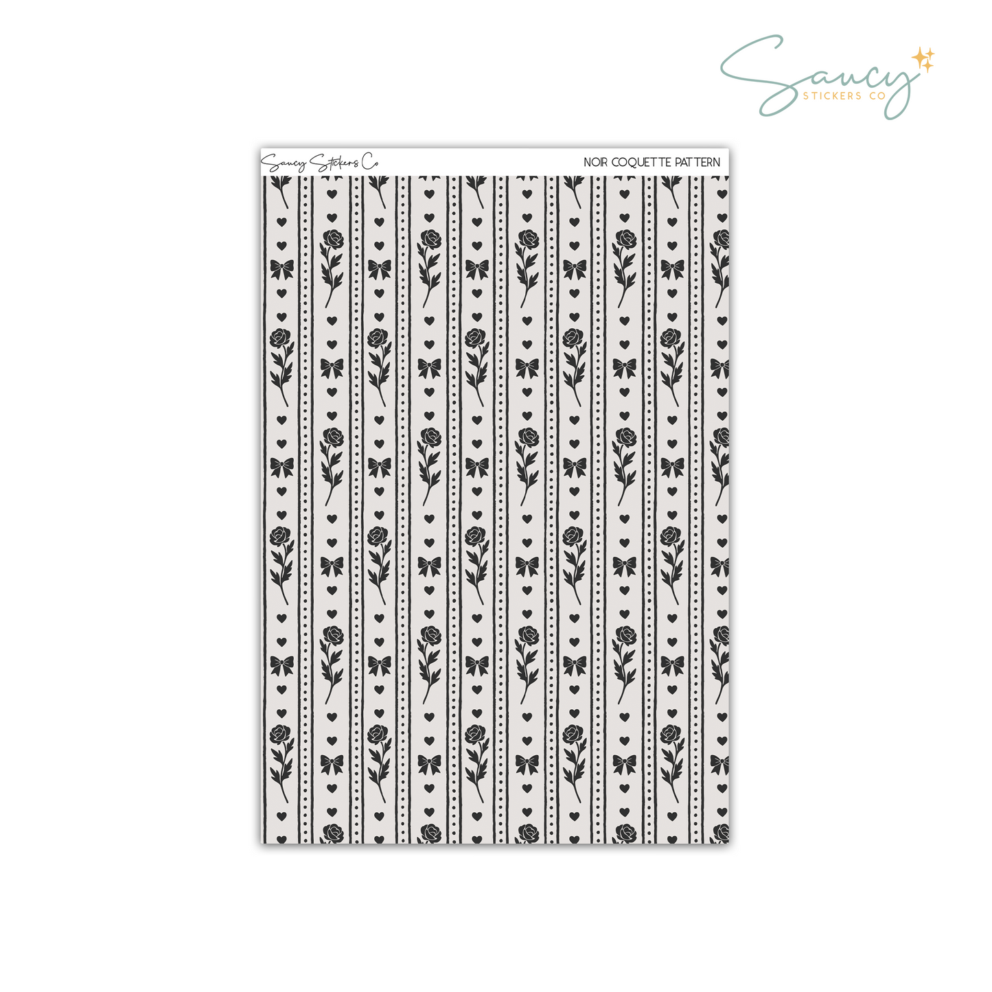 Noir Coquette • Pattern
