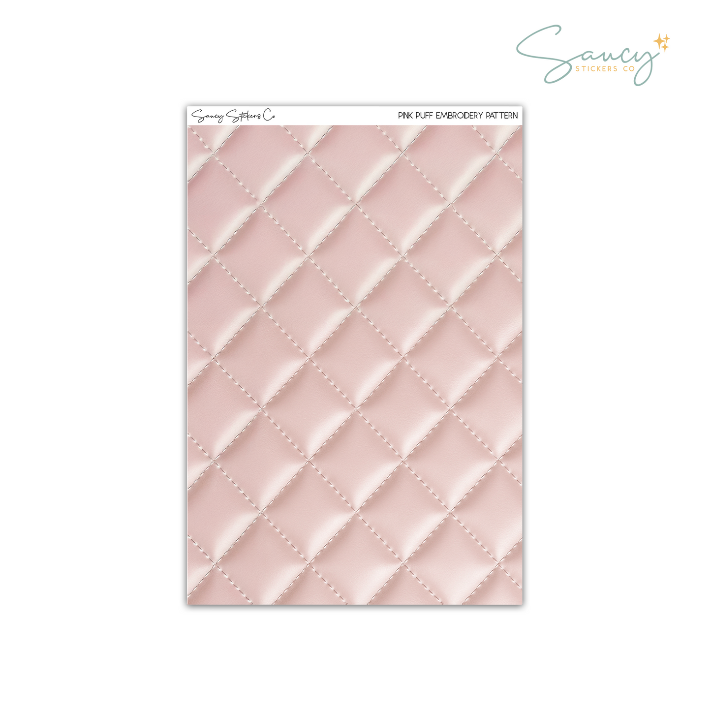 Pink Puff Embroidery • Pattern