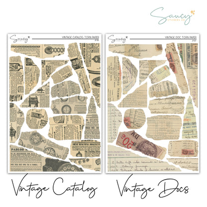 Torn Paper Collection | Journaling Stickers