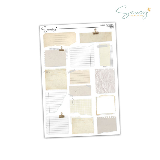 Paper Scraps | Journaling Stickers