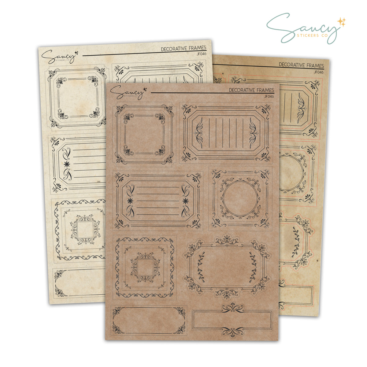 Ssce Sticker Frame Decorative Frames – Saucy Stickers Co