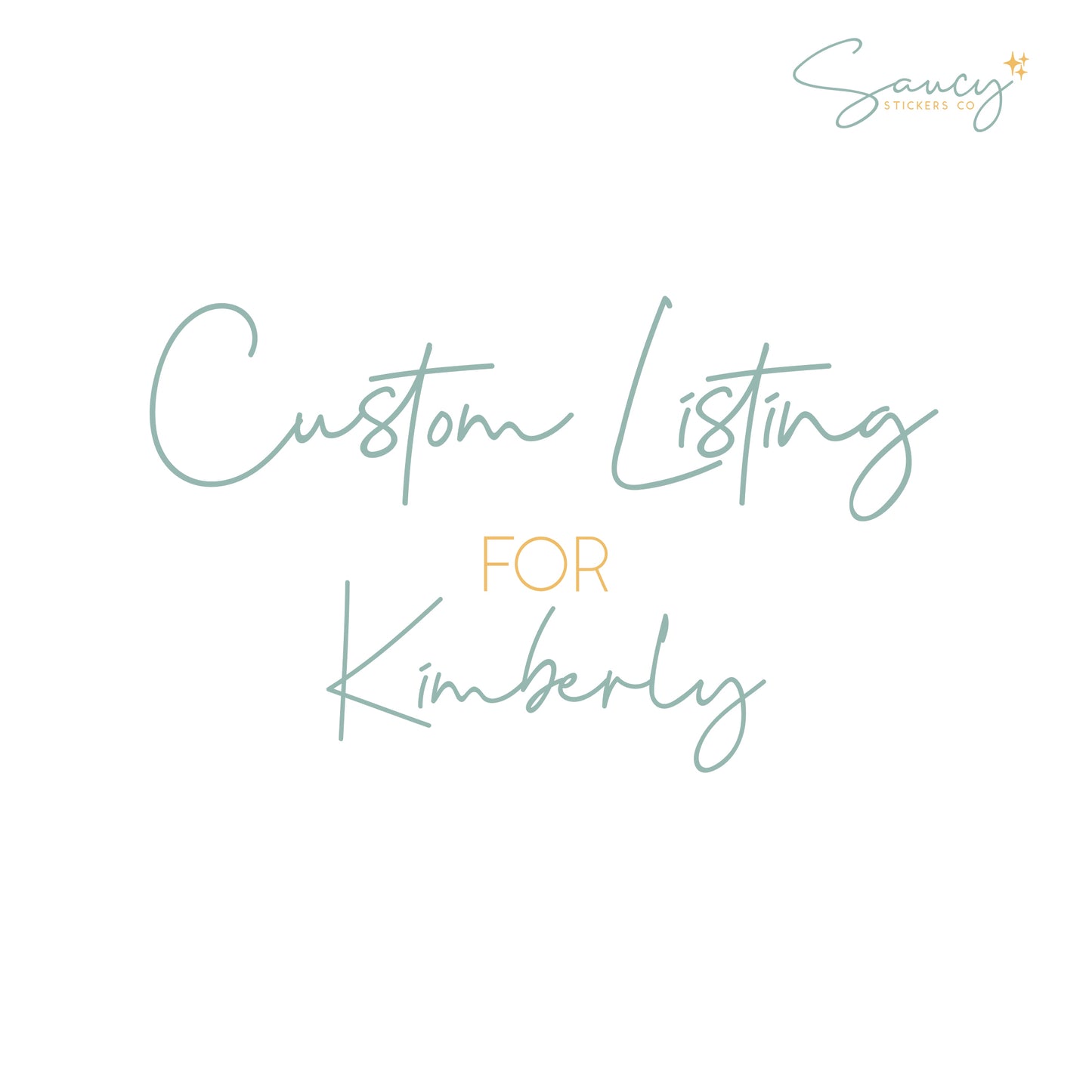 Custom for Kimberly