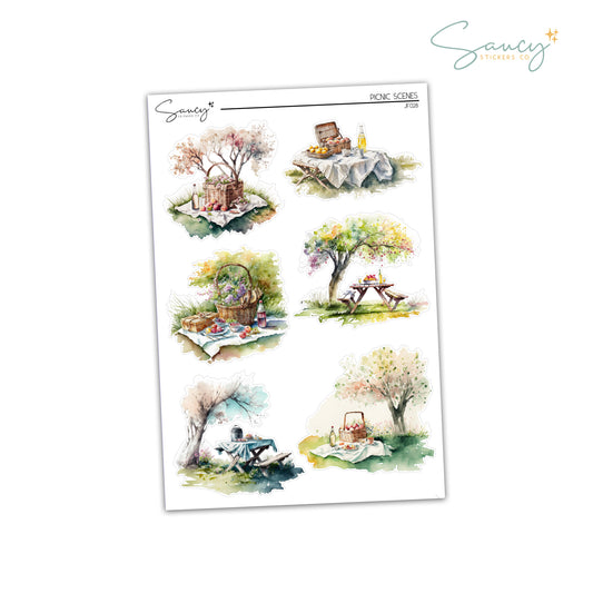 Picnic Scenes | Journaling Stickers