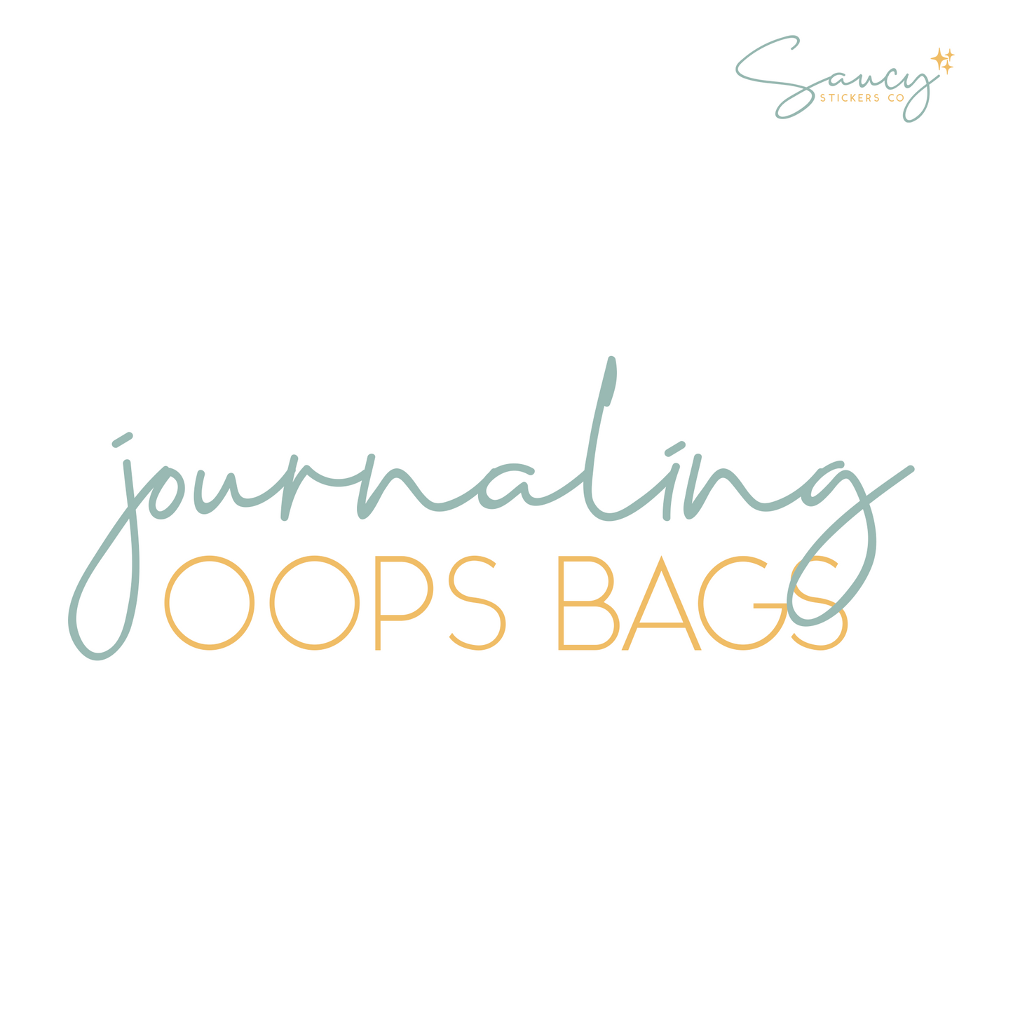 Journaling Oops Bag